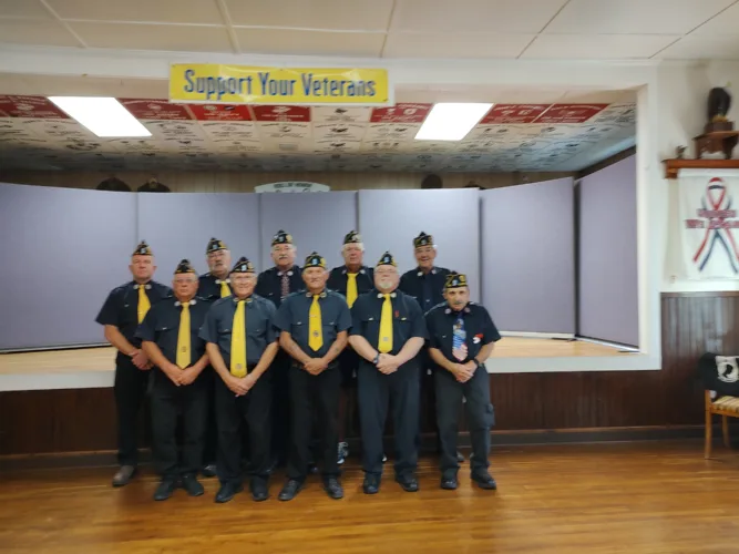 Legion officers installed